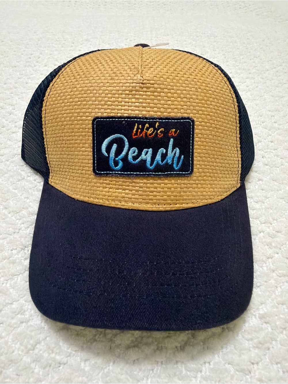 Life’s a Beach Los Cabos Adjustable Hat Blue NWT